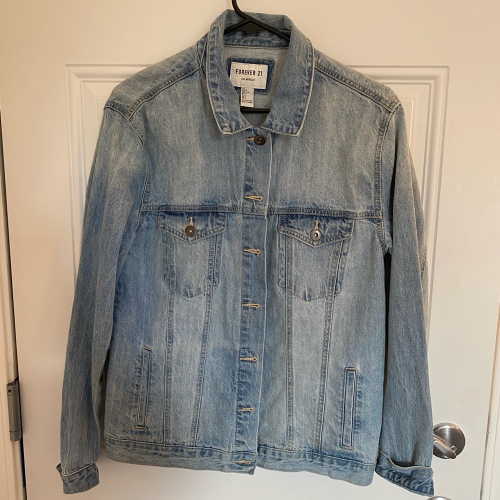 Light wash jean jacket